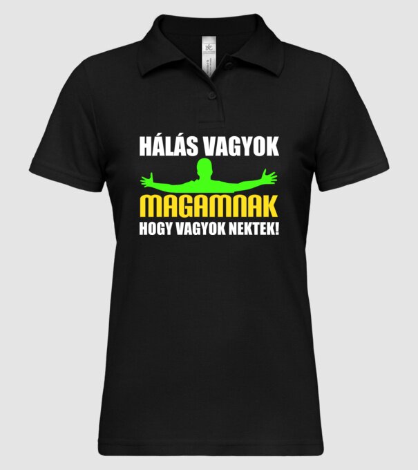  minta fekete pólón