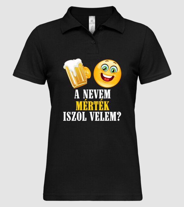  minta fekete pólón