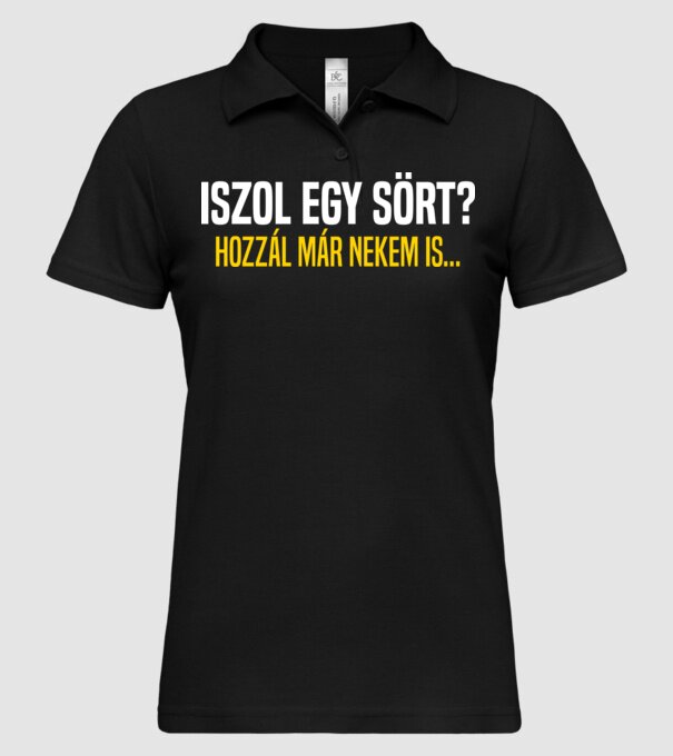  minta fekete pólón