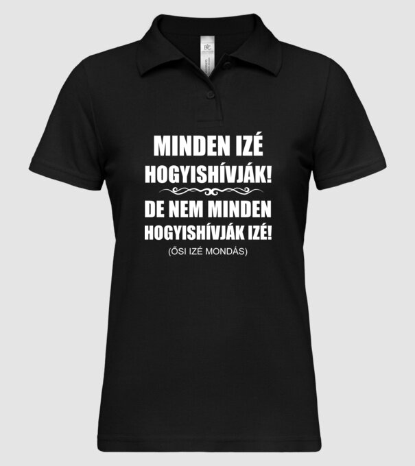  minta fekete pólón