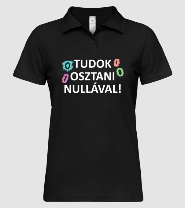  minta fekete pólón