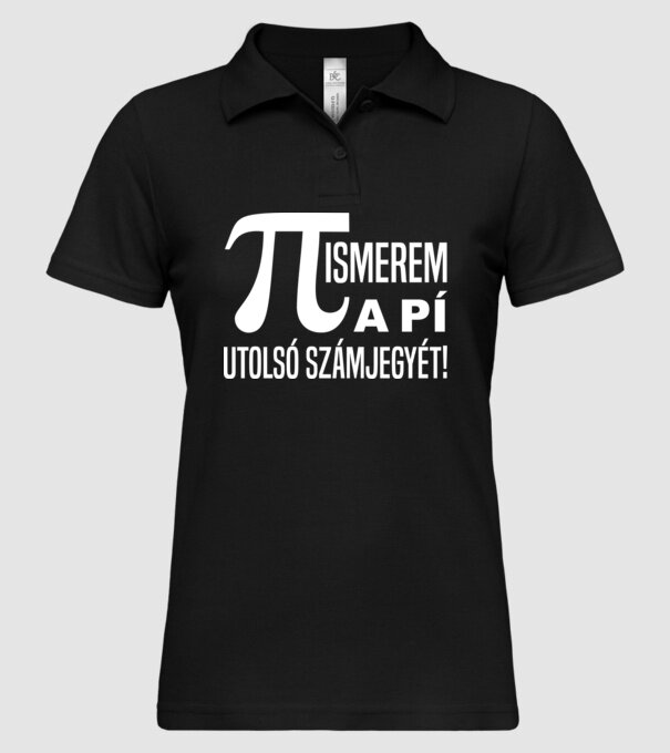 minta fekete pólón