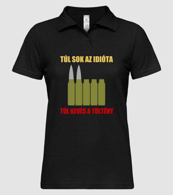  minta fekete pólón