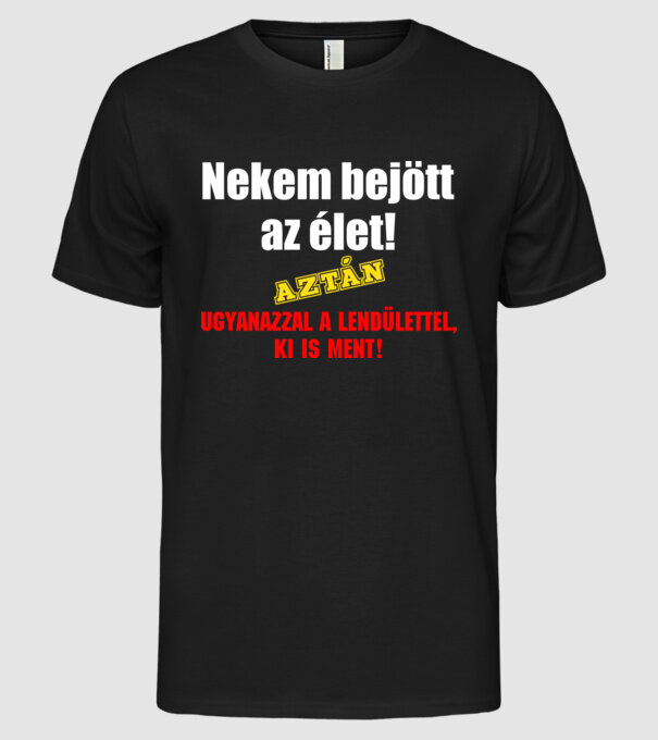  minta fekete pólón