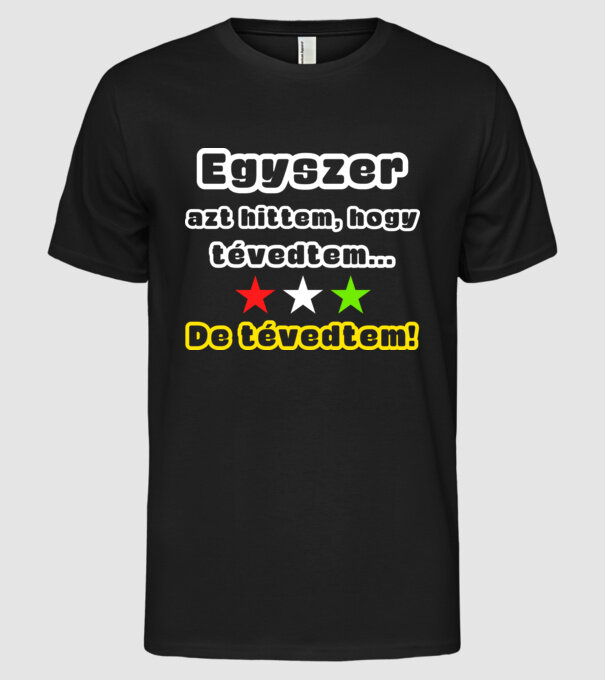  minta fekete pólón