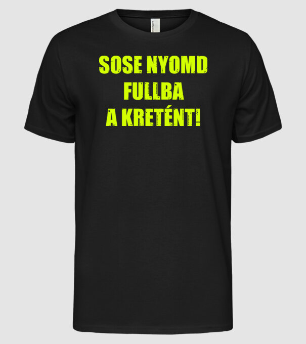  minta fekete pólón