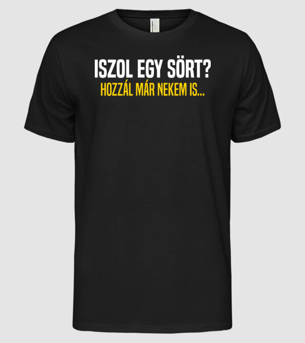  minta fekete pólón