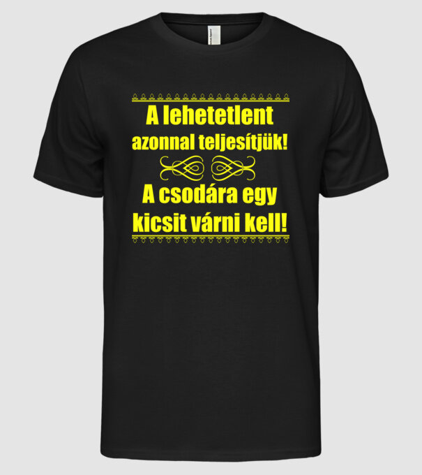  minta fekete pólón