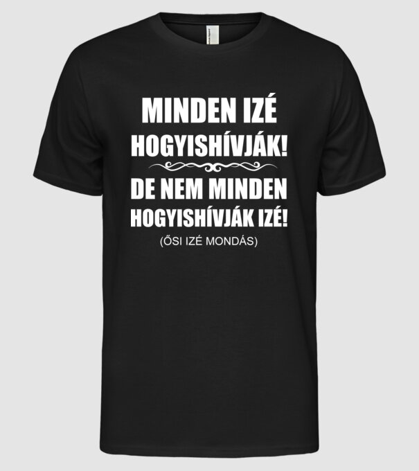  minta fekete pólón