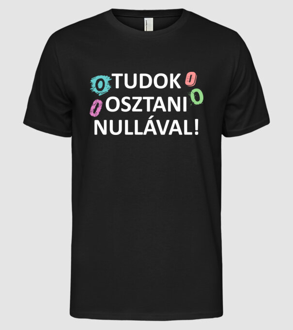  minta fekete pólón