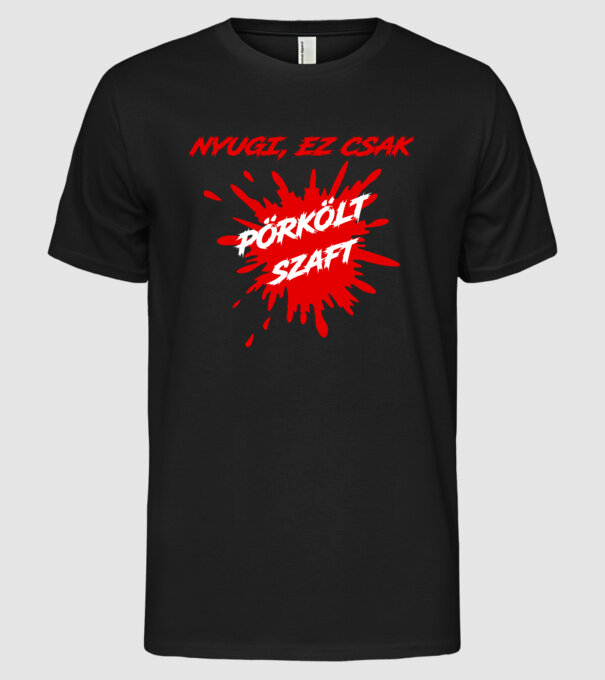  minta fekete pólón