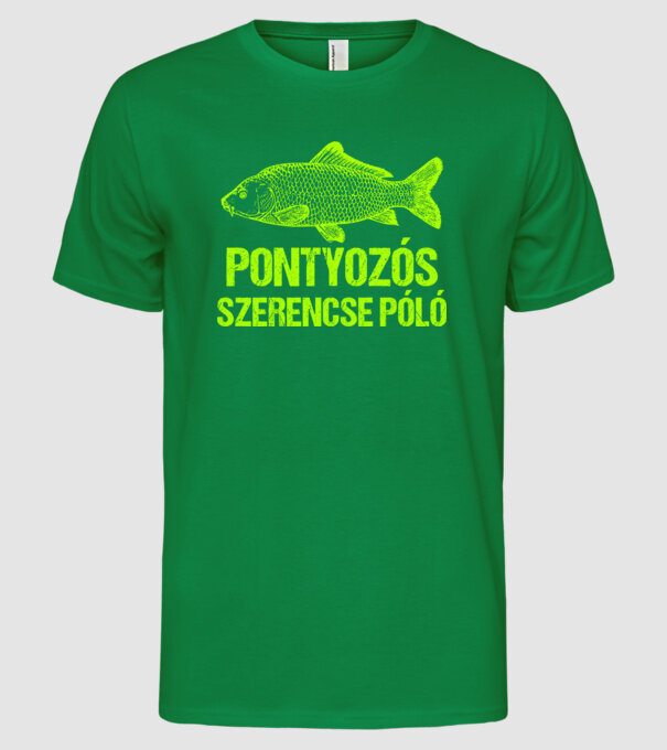  minta zöld pólón