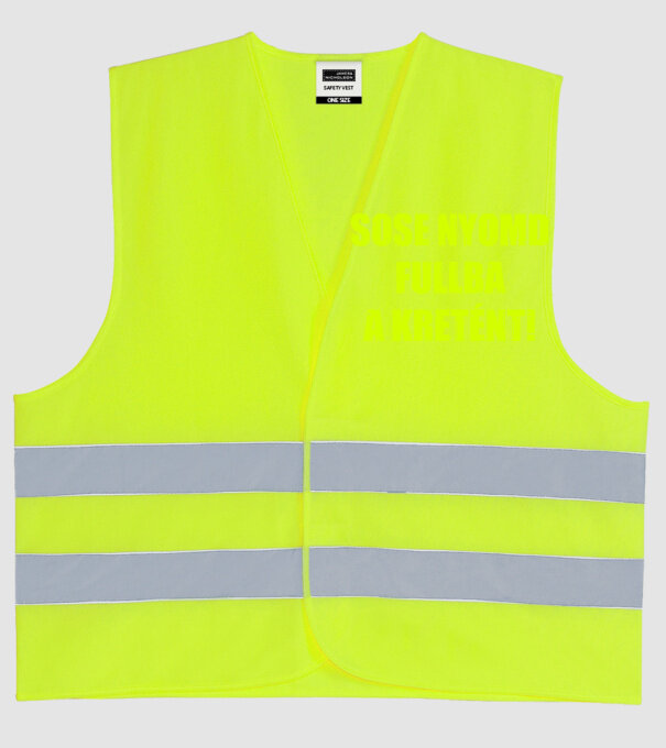  minta neonsárga pólón