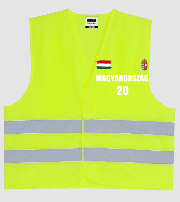  minta neonsárga pólón