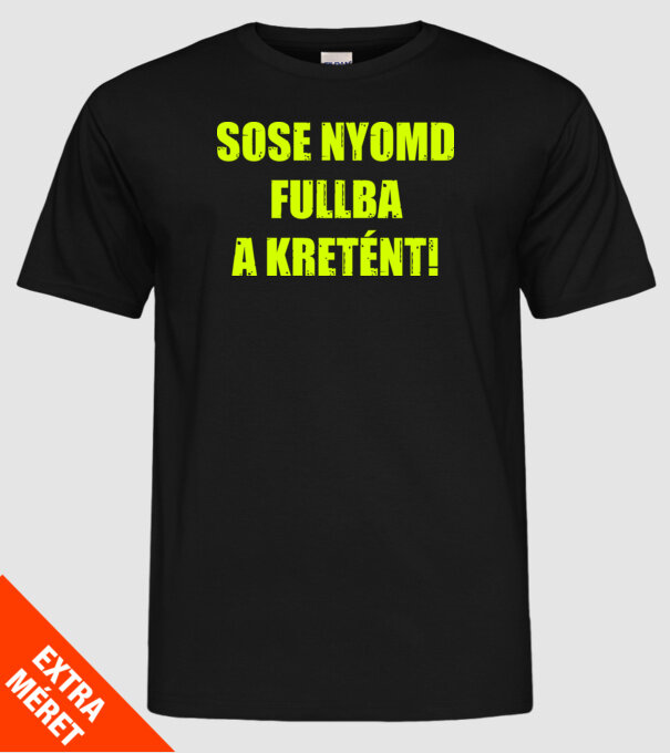  minta fekete pólón