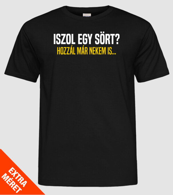  minta fekete pólón