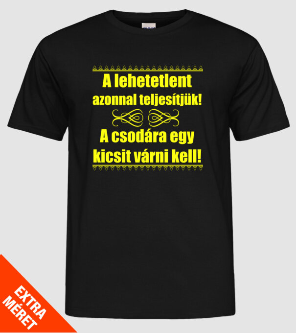  minta fekete pólón