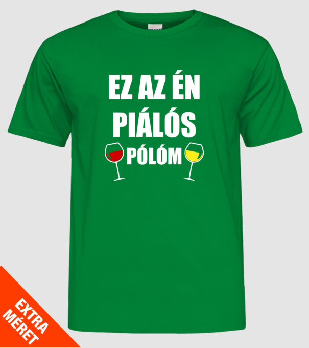  minta zöld pólón