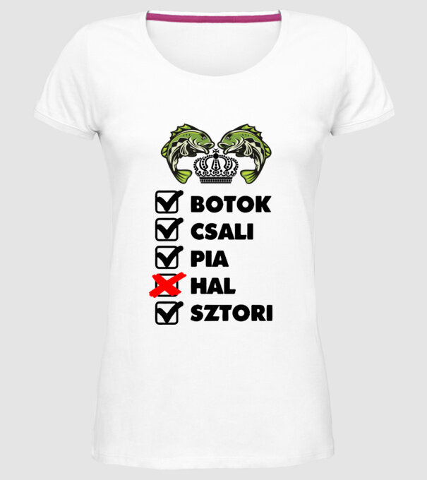  minta fehér pólón
