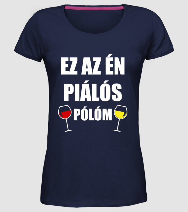  minta sötétkék pólón
