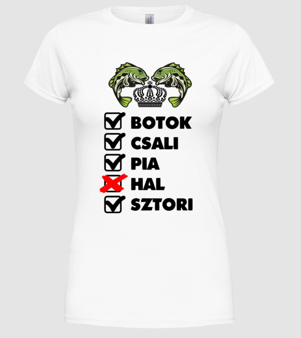  minta fehér pólón