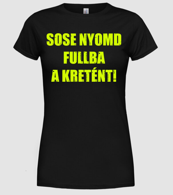  minta fekete pólón