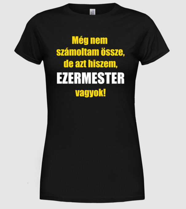  minta fekete pólón