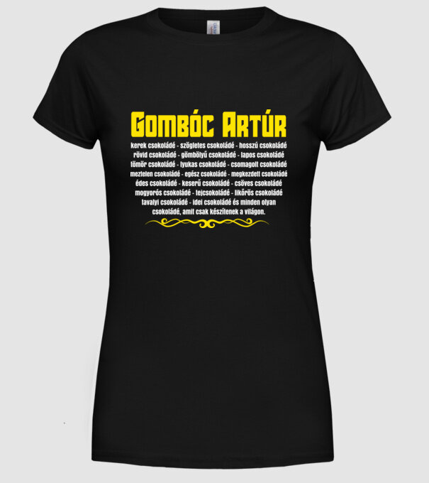  minta fekete pólón