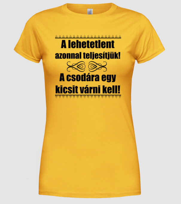  minta sárga pólón