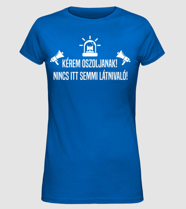  minta királykék pólón
