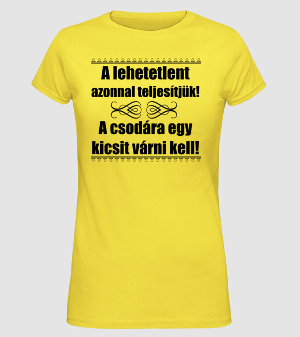  minta sárga pólón