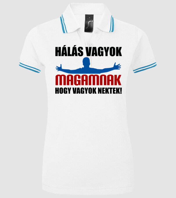  minta fehér pólón