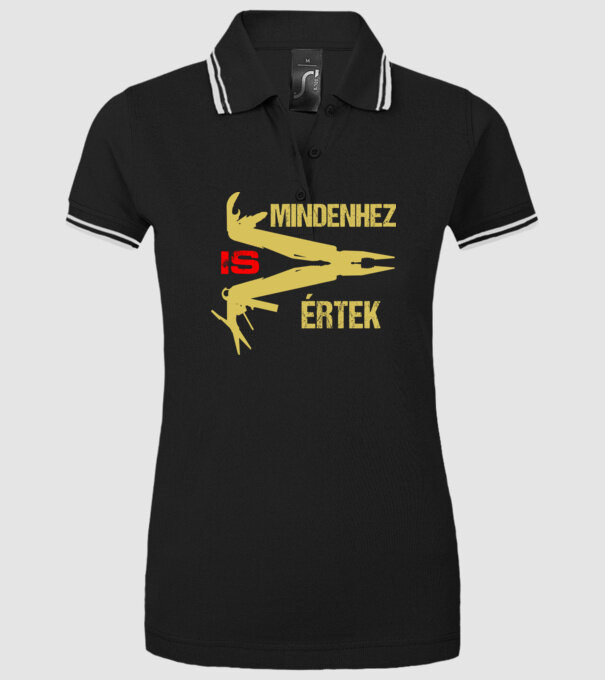  minta fekete pólón