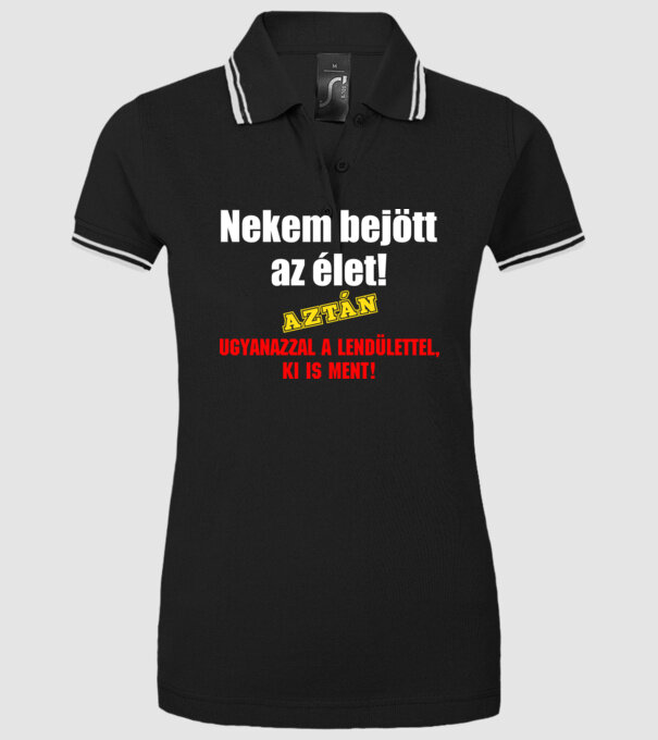  minta fekete pólón