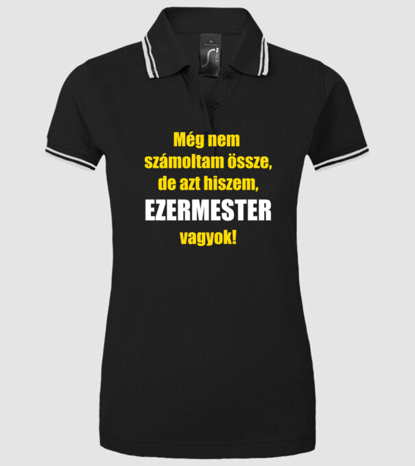  minta fekete pólón