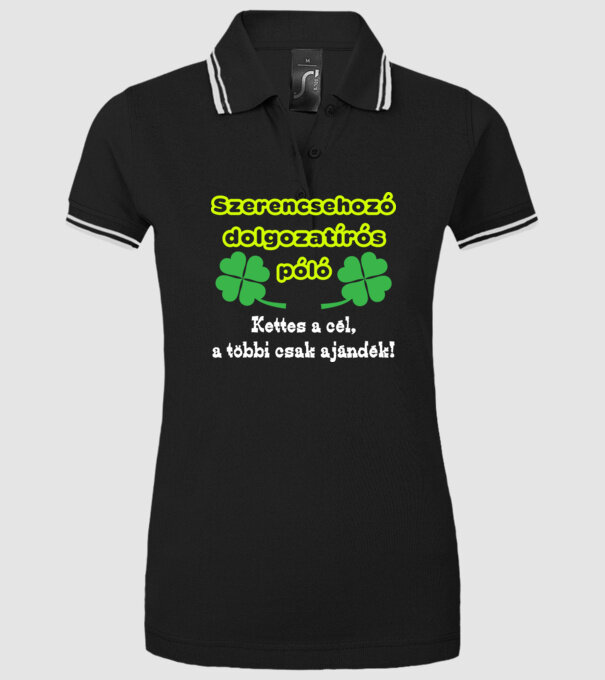  minta fekete pólón