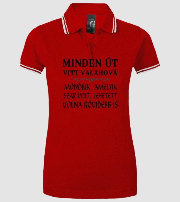  minta piros pólón