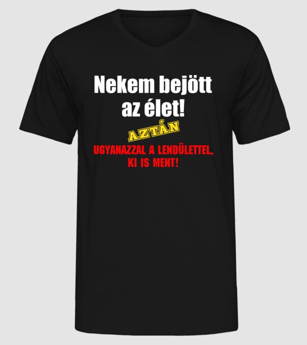  minta fekete pólón