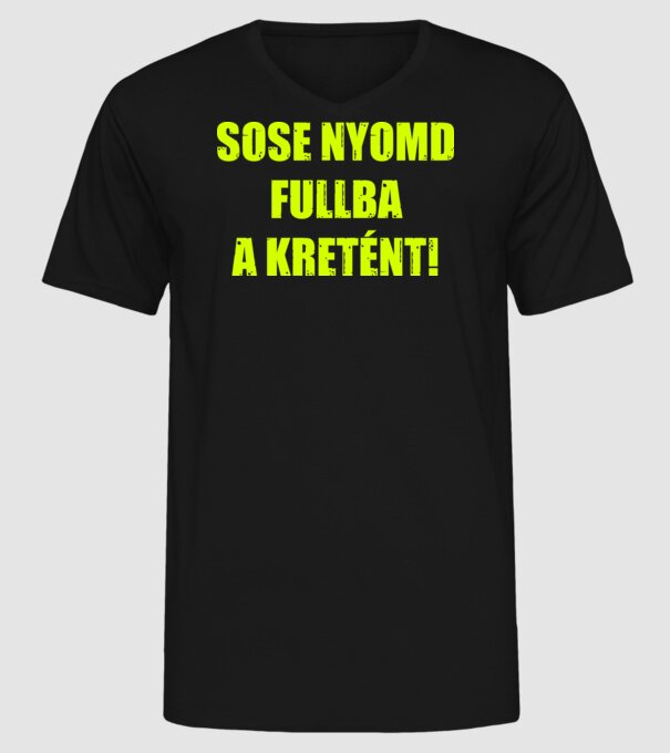  minta fekete pólón