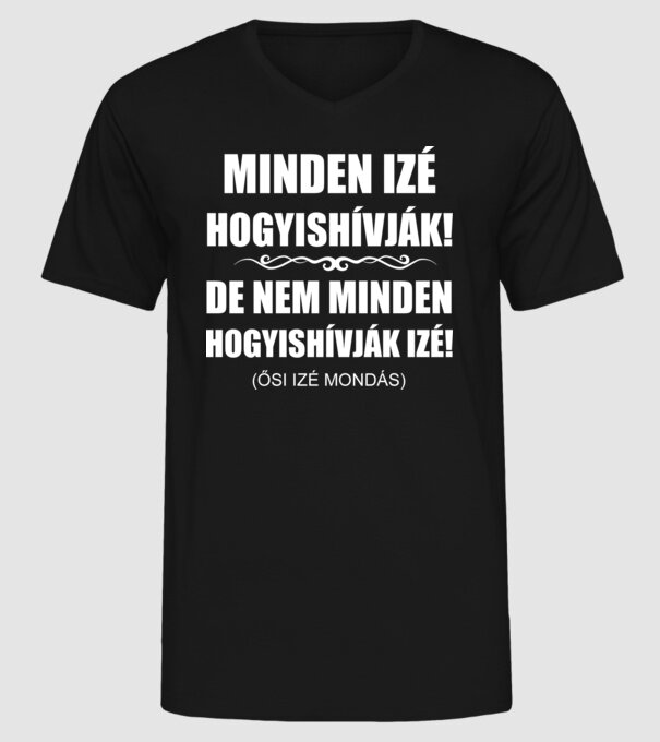  minta fekete pólón