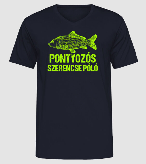  minta sötétkék pólón
