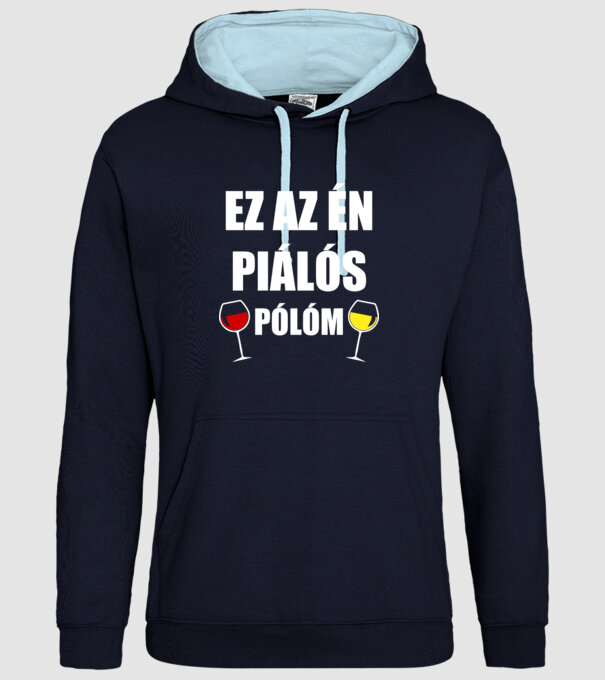  minta sötétkék pólón