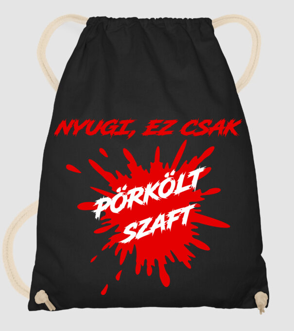  minta fekete pólón