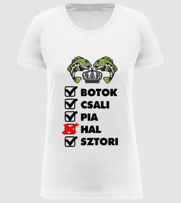  minta fehér pólón