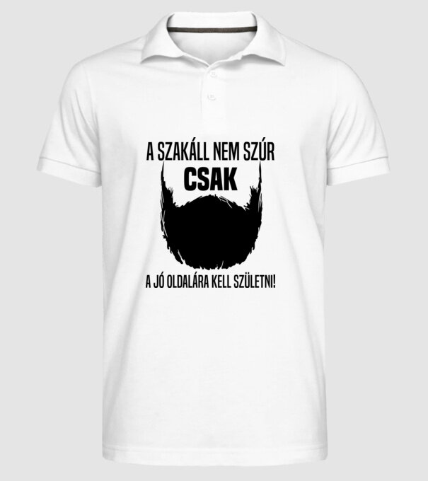  minta fehér pólón