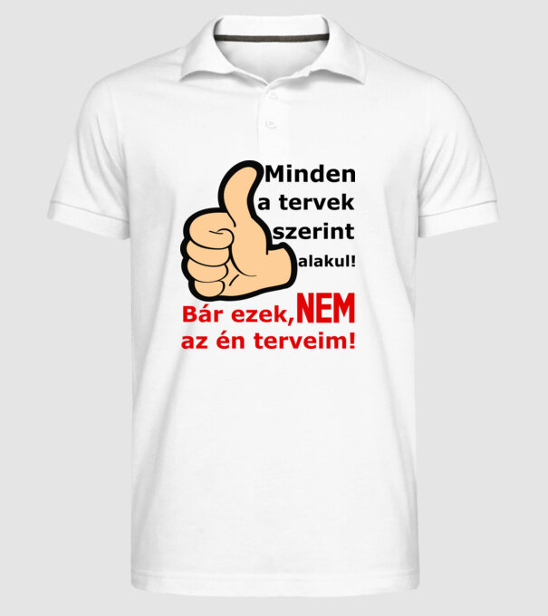  minta fehér pólón