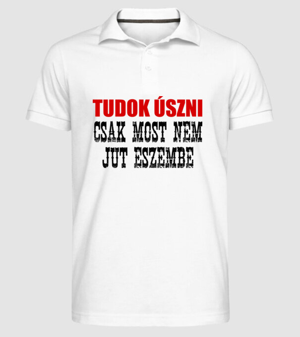  minta fehér pólón