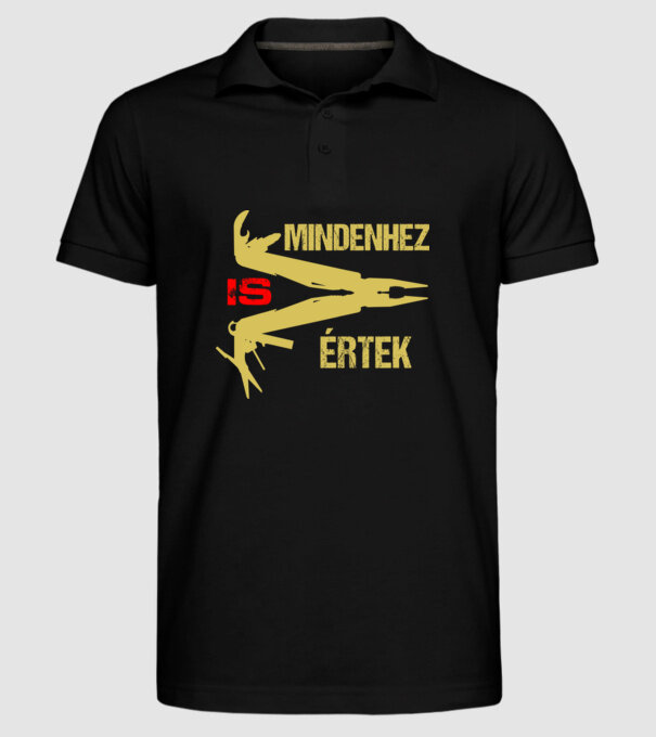  minta fekete pólón