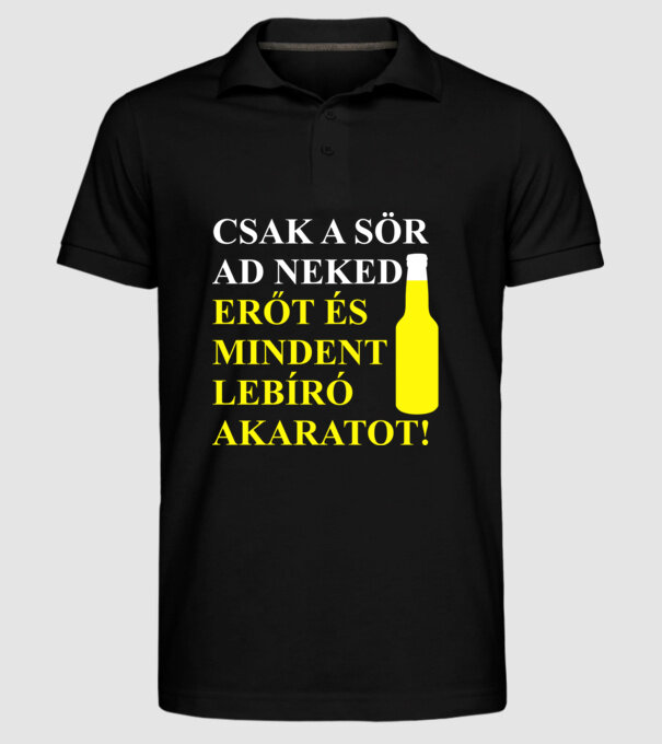  minta fekete pólón