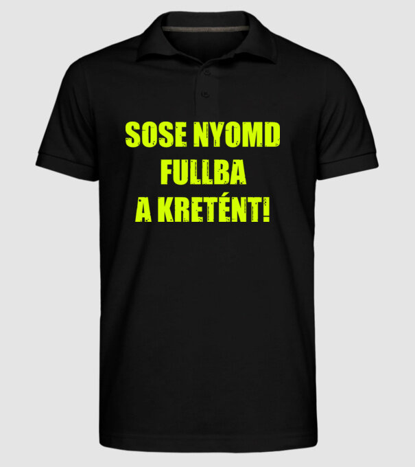  minta fekete pólón